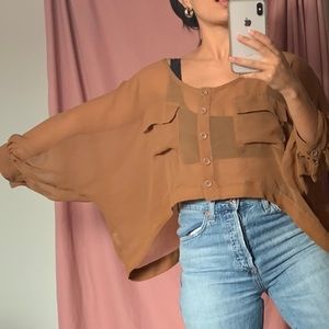 Free People Sheer Blouse